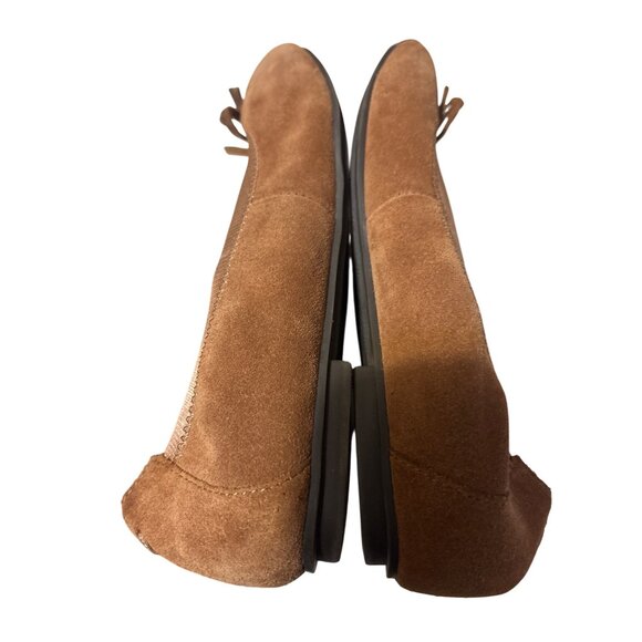 Vionic Womens Suede Ballet Flats With Bow Detail Casual Shoes Size 6.5 Tan - Picture 6 of 7